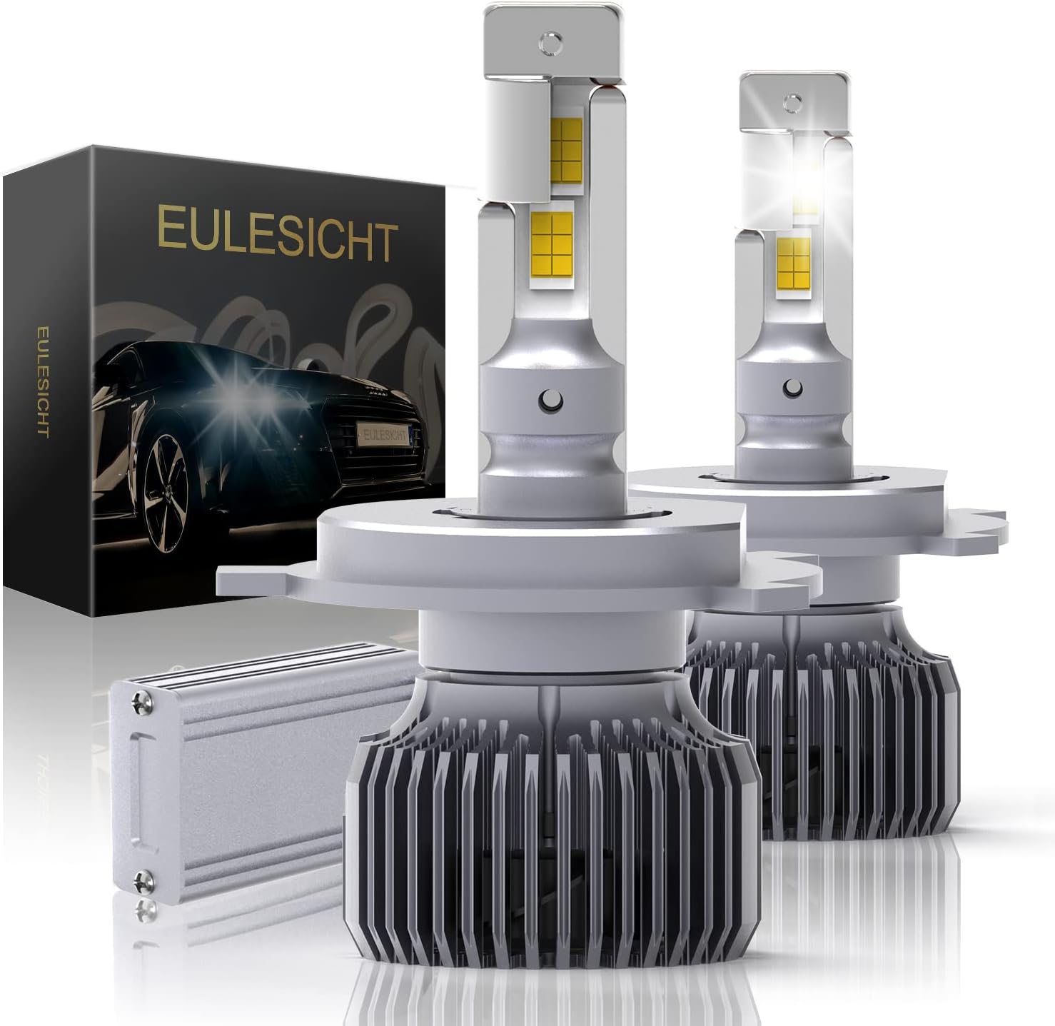 H4 LED Headlight Bulb 6000K Xenon White, Pack of 2 C5684
