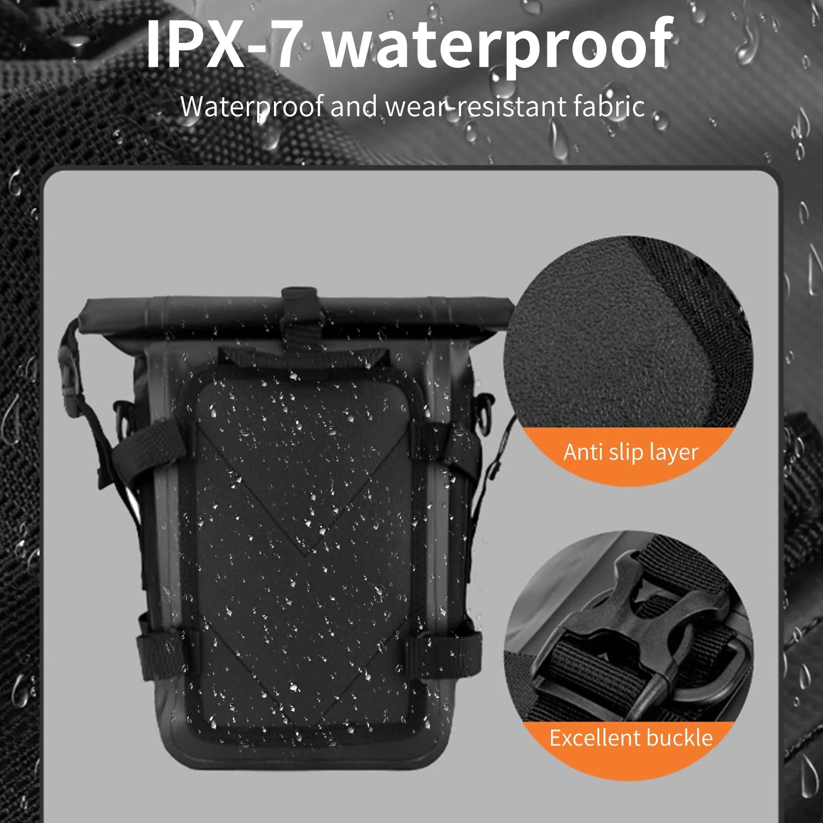8L Waterproof Motorcycle Frame Bag E6013