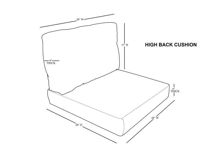 High Back Cushion Set X414