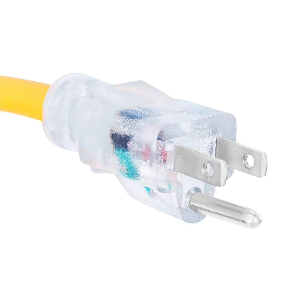 25 FT Power Extension Cord with LED Plugs 12 AWG B889002