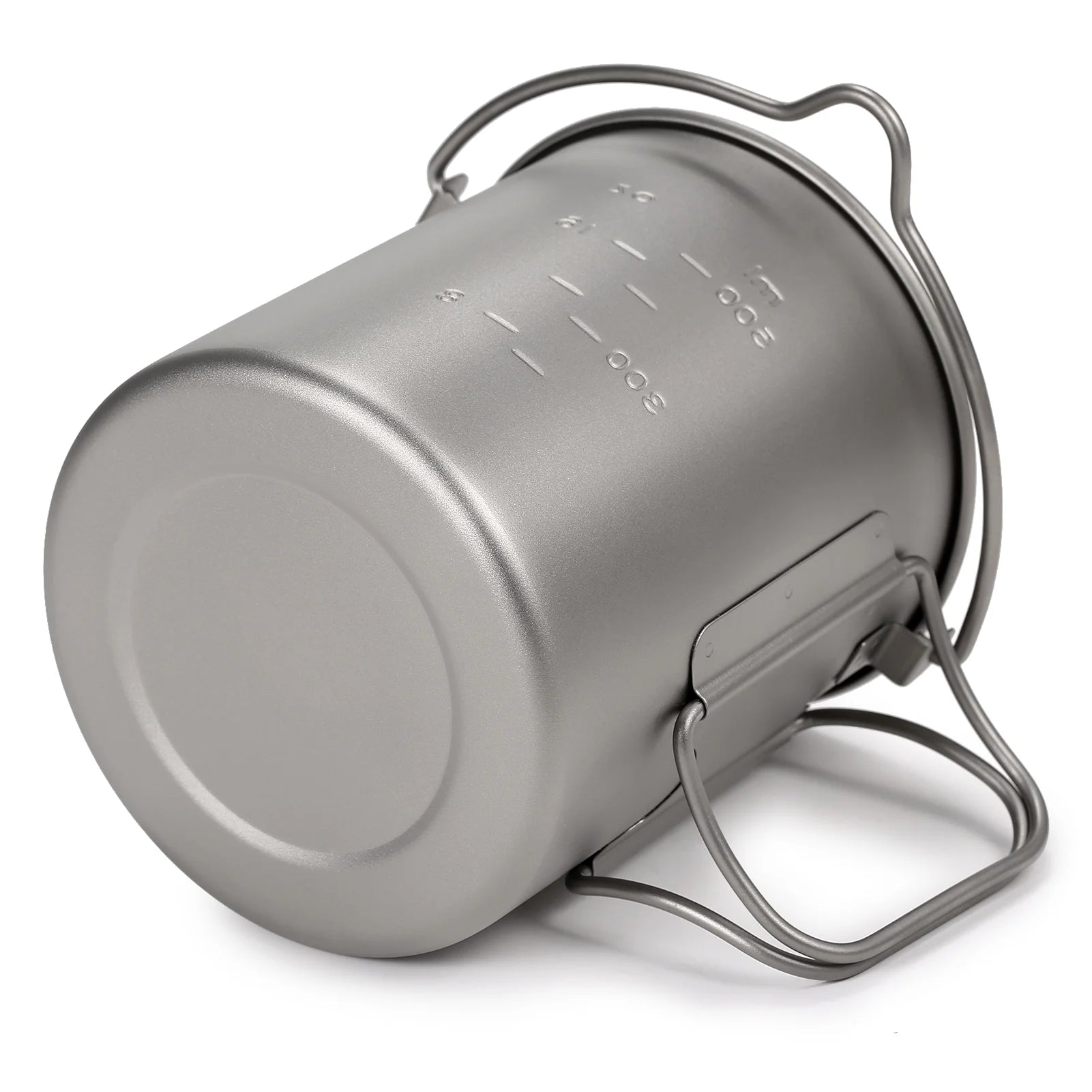 Ultralight 750ml Titanium Pot with Lid and Foldable Handle N45602