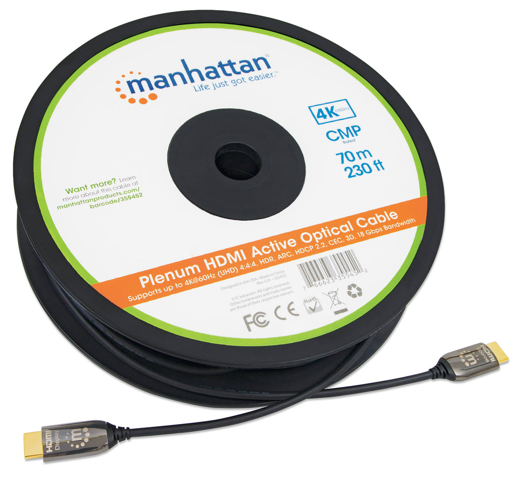 Plenum-Rated HDMI Active Optical Cable A636176
