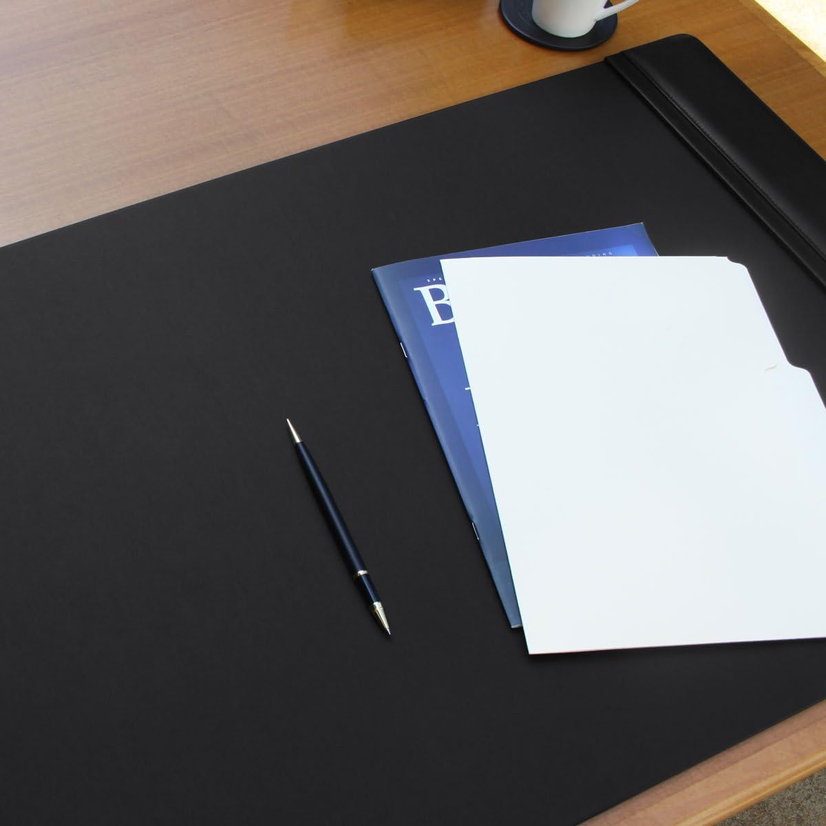 Black Leather Desk Pad R430