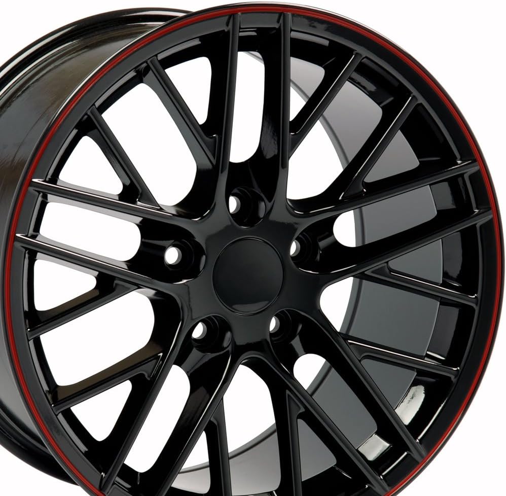 19" Black with Red Line 19x10 Wheel L5974