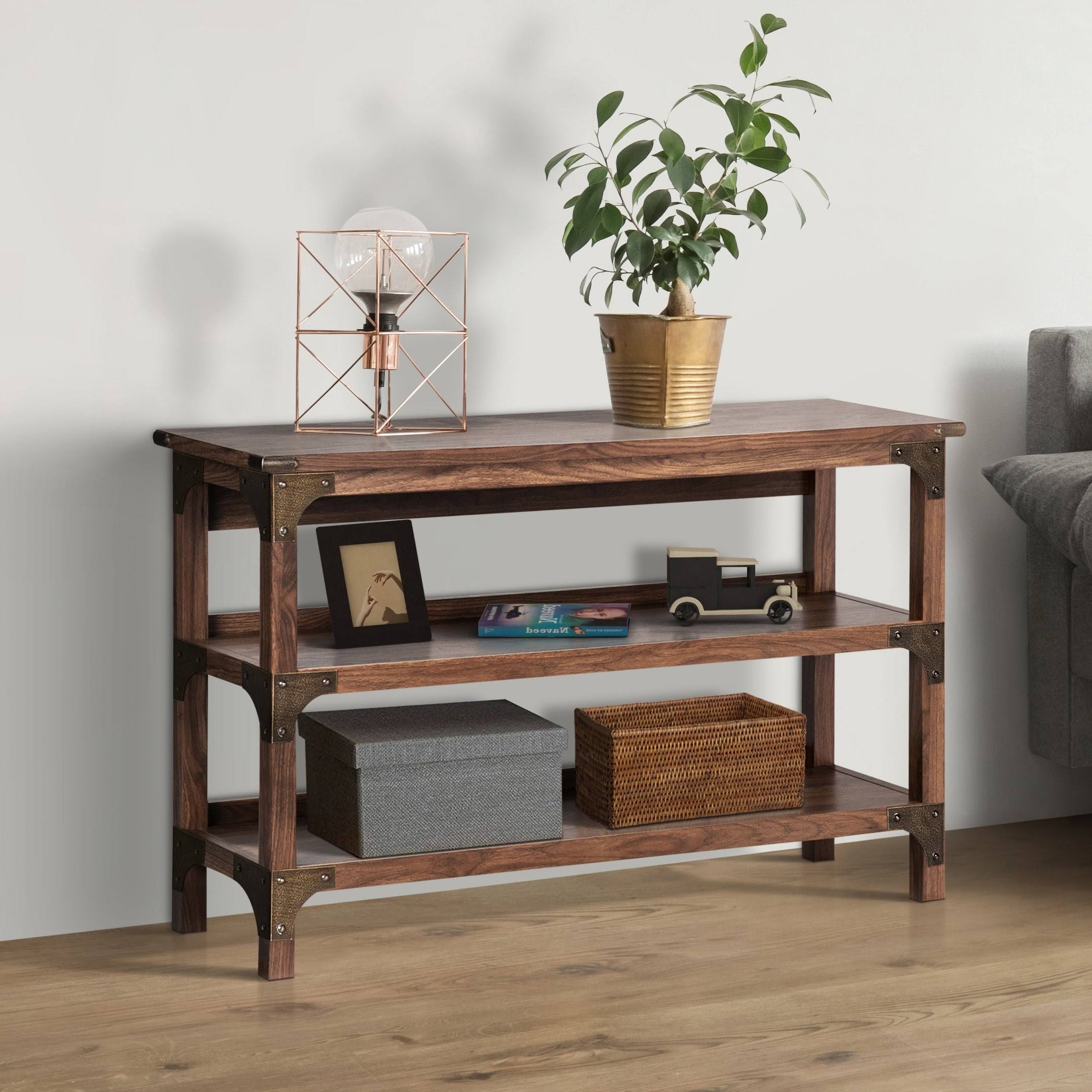 Walnut Console Table Q886533