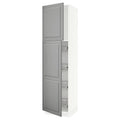 White High Cabinet with Wire Baskets H21282
