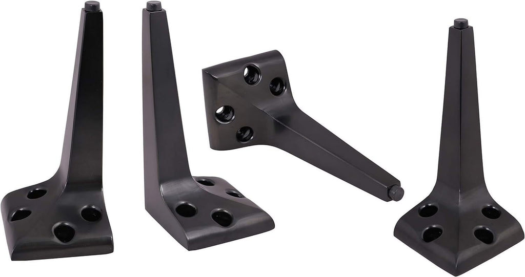 7 1/2 Inch Steel Sofa Legs, Set Of 4, Black Q53442