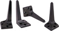 7 1/2 Inch Steel Sofa Legs, Set Of 4, Black Q53442