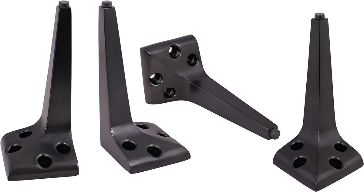 7 1/2 Inch Steel Sofa Legs, Set Of 4, Black Q53442