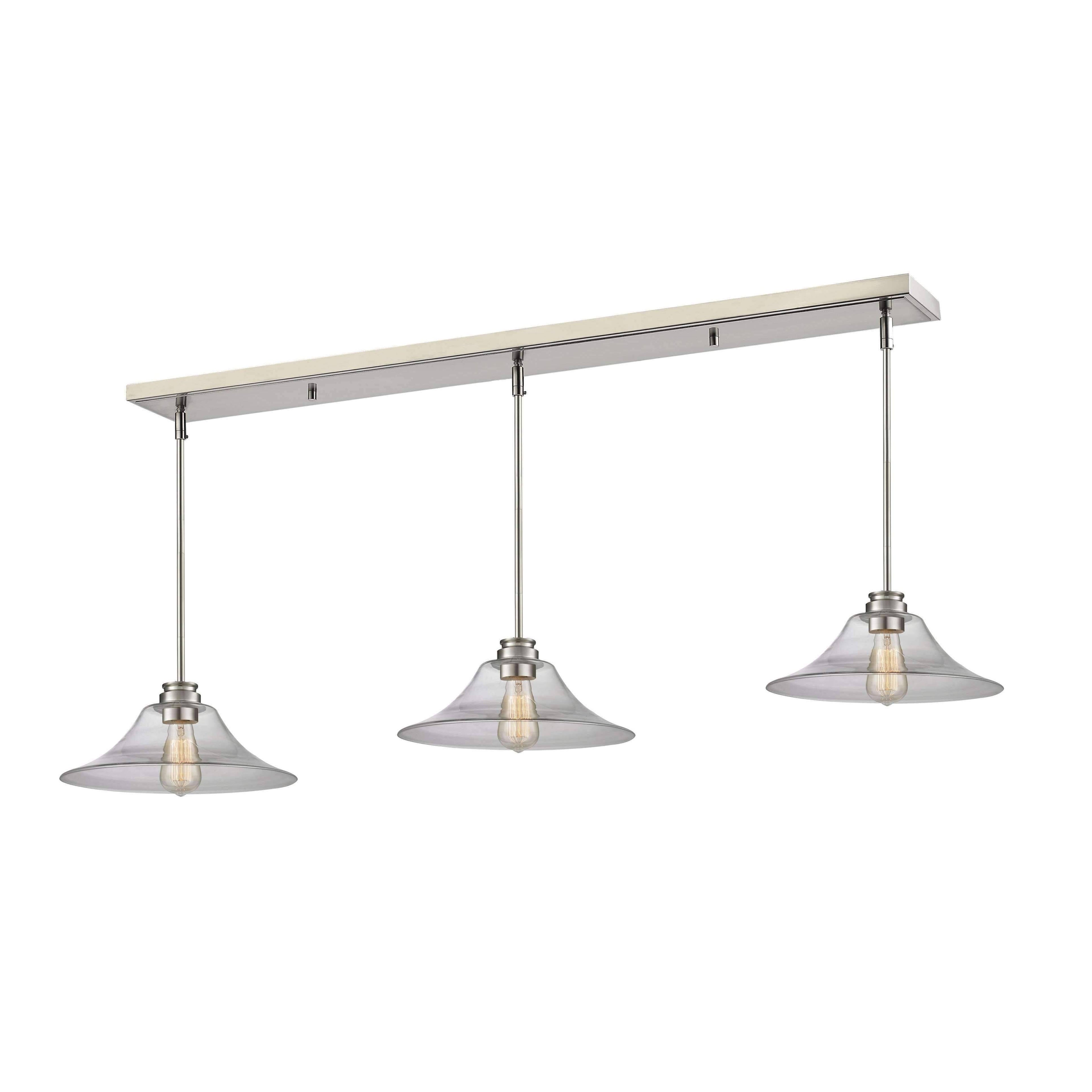 3-Light Island/Billiard Brushed Nickel G303