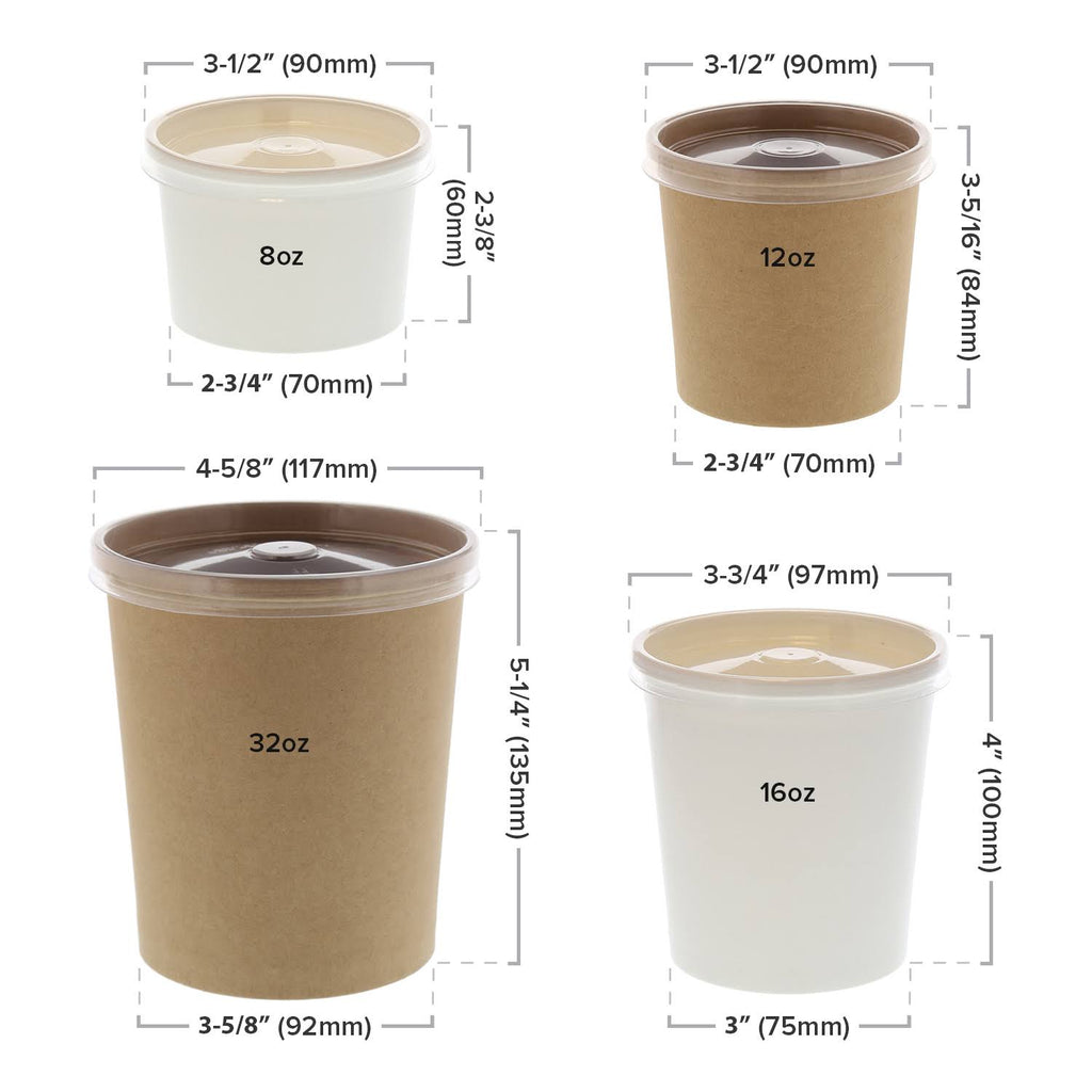 32oz Clear Vented Plastic Food Container Lids Case of 500 H743