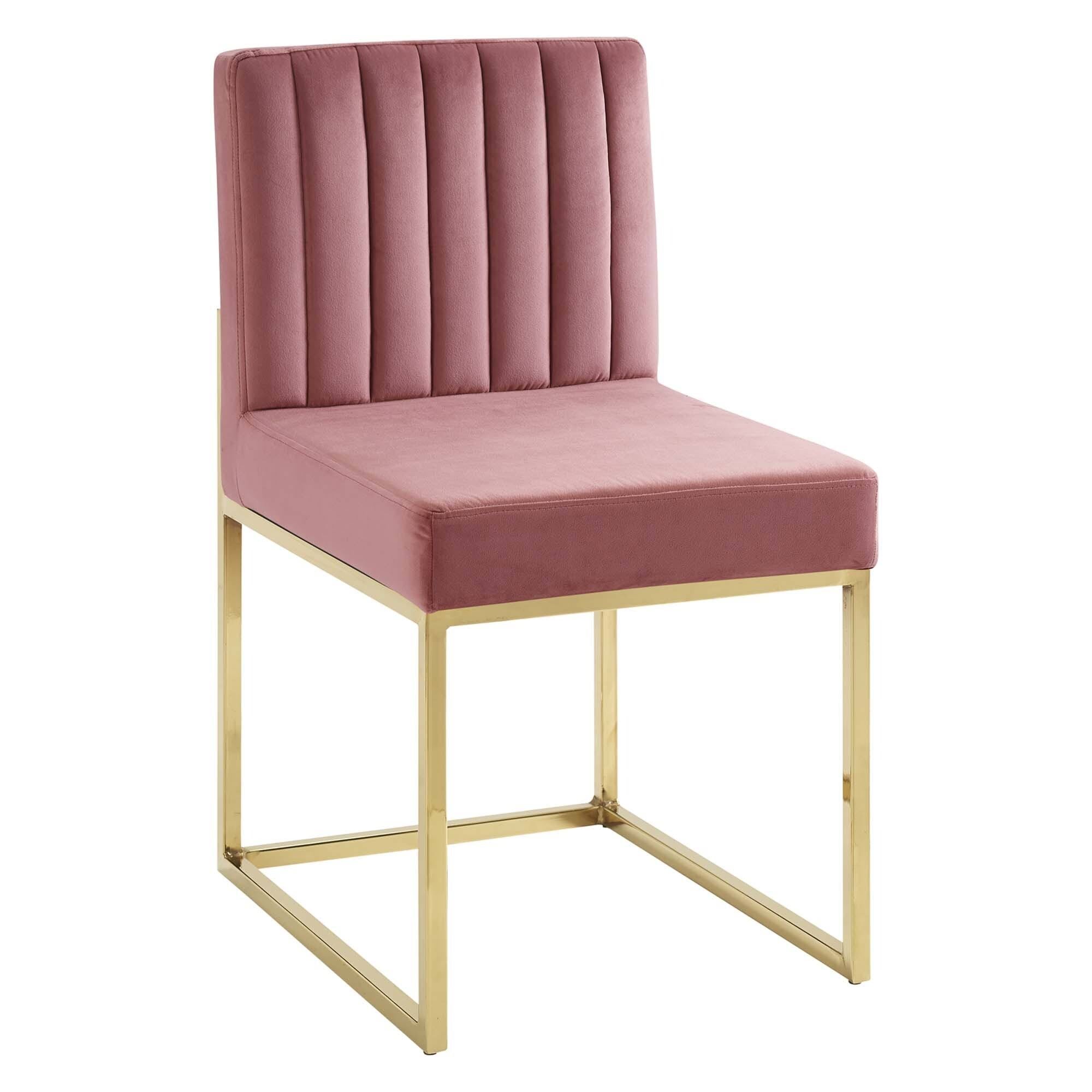Charcoal Performance Velvet Dining Chair Set of 2 I65953