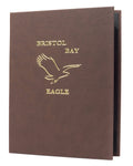 4¼ x 14 Mocha Plush Casebound Menu Q17793