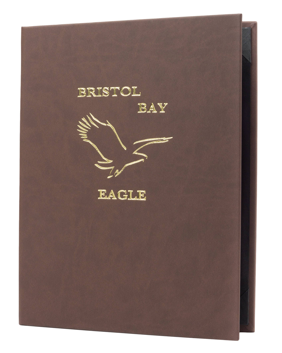 4¼ x 14 Mocha Plush Casebound Menu Q17793