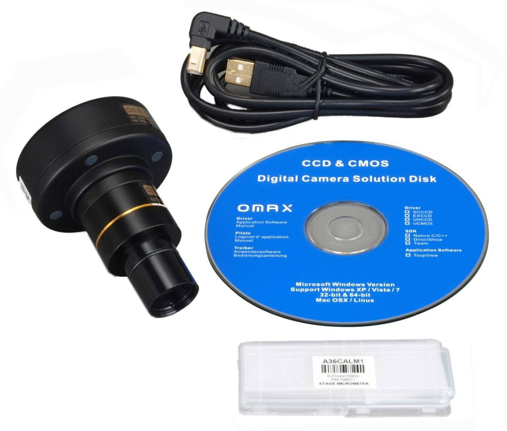 40X-2000X Trinocular Compound LED Microscope with 3MP USB Digital Camera N2106