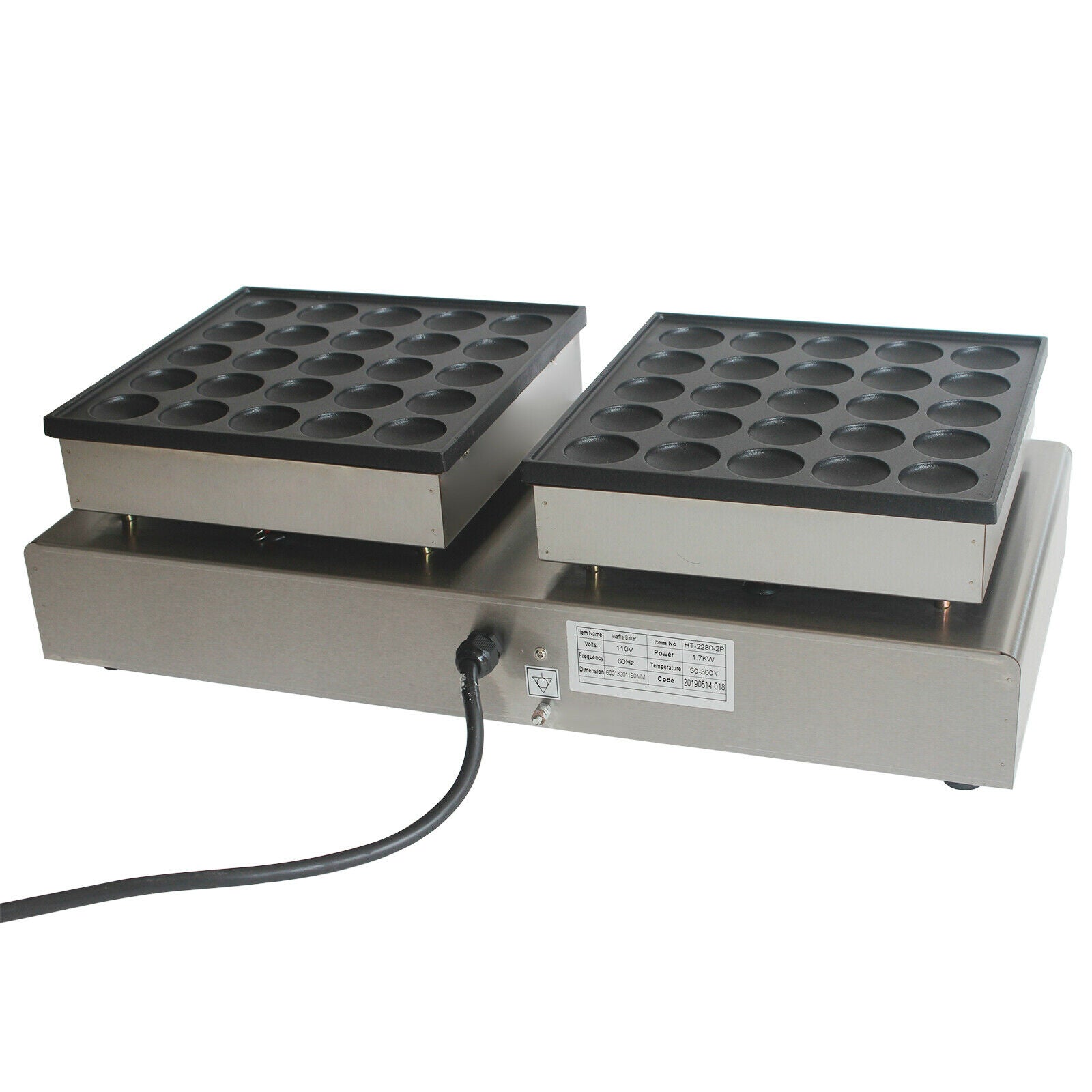 Mini Dutch Pancake Baker 50PCS Nonstick Waffle Maker Machine G81346