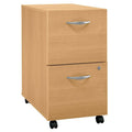 Light Oak 2 Drawer Mobile File Cabinet H1564
