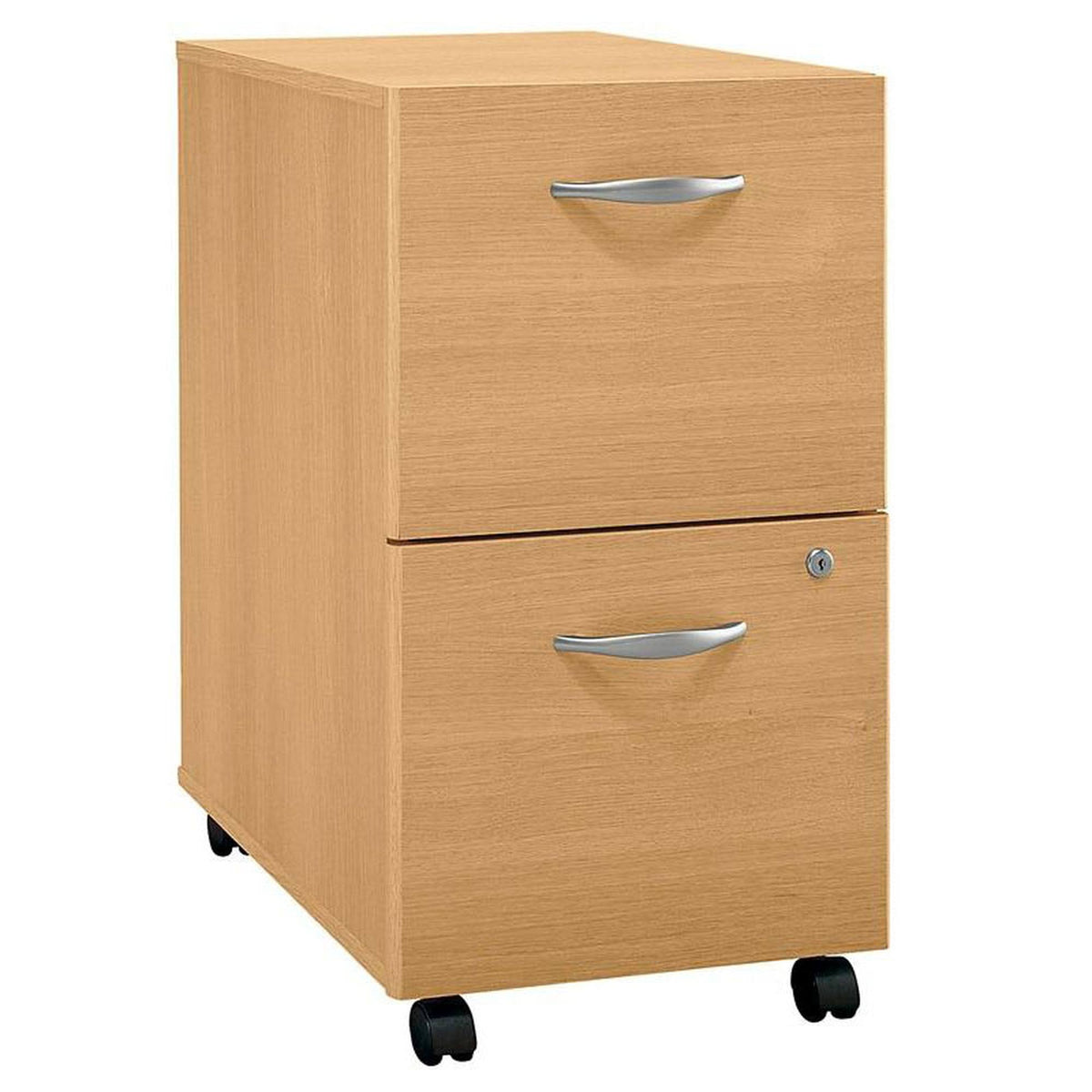 Light Oak 2 Drawer Mobile File Cabinet H1564