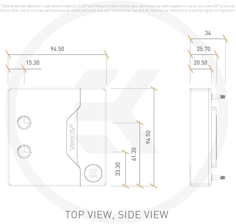 Nickel/Plexi CPU Water Block Q239137