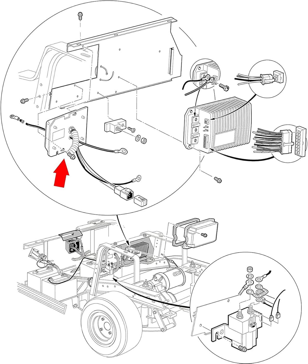 48V On-Board Computer Replacement for Club Car Precedent 2004-2015 H569