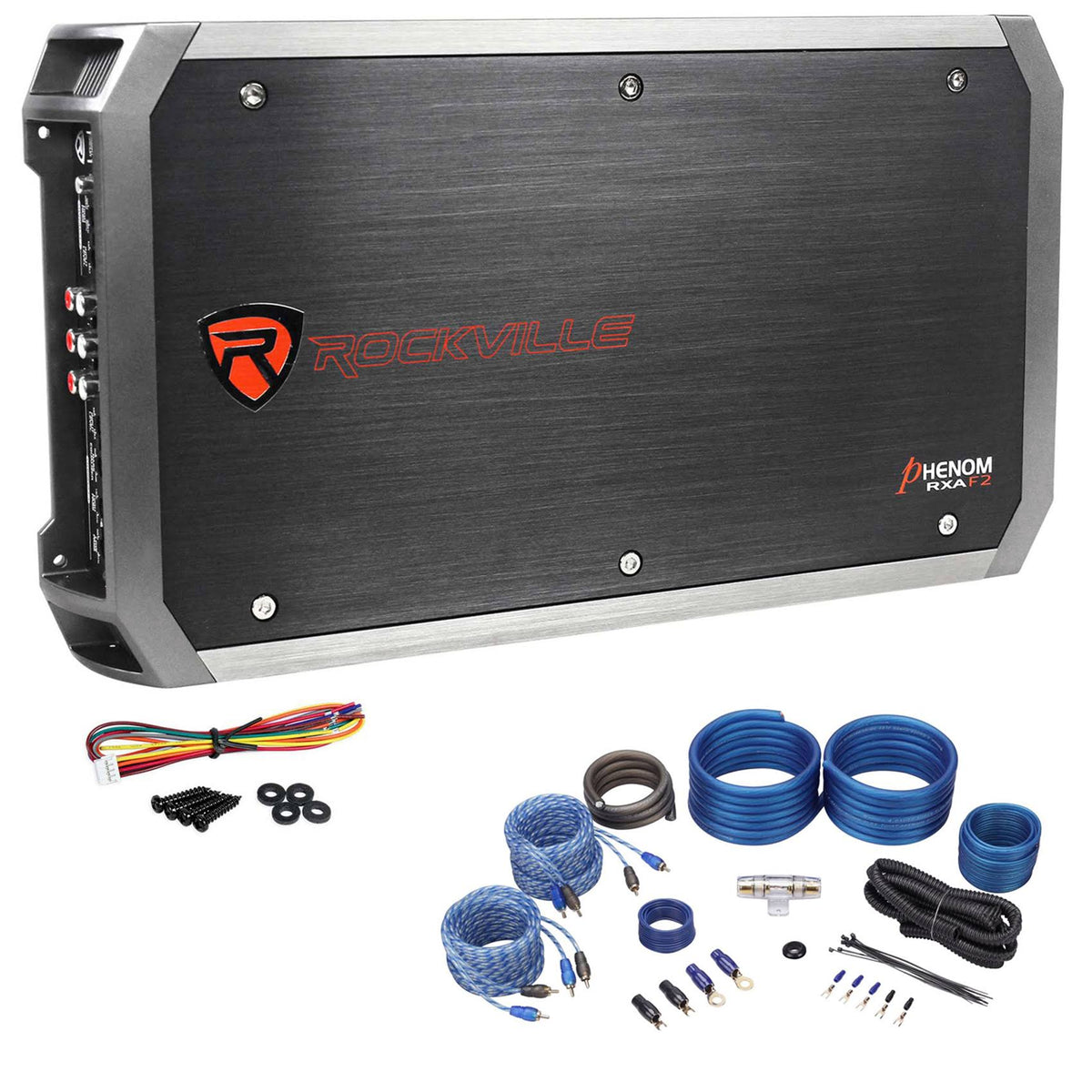 2400 Watt Peak 4 Channel Car Stereo Amplifier with Amp Kit S133