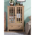 Light Oak Finish Accent Cabinet with Drawer W76182