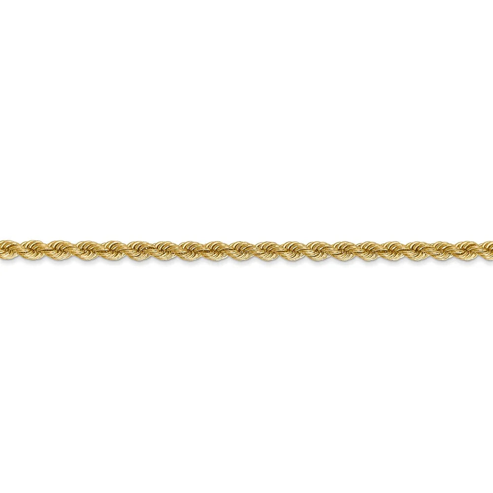14kt Yellow Gold Rope Chain Bracelet 7 inch C74577