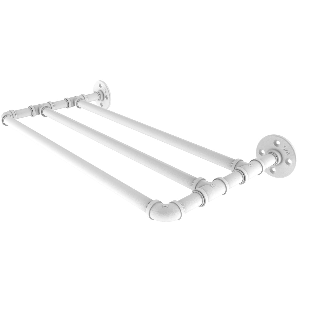 Matte White Wall Mounted Towel Shelf E777