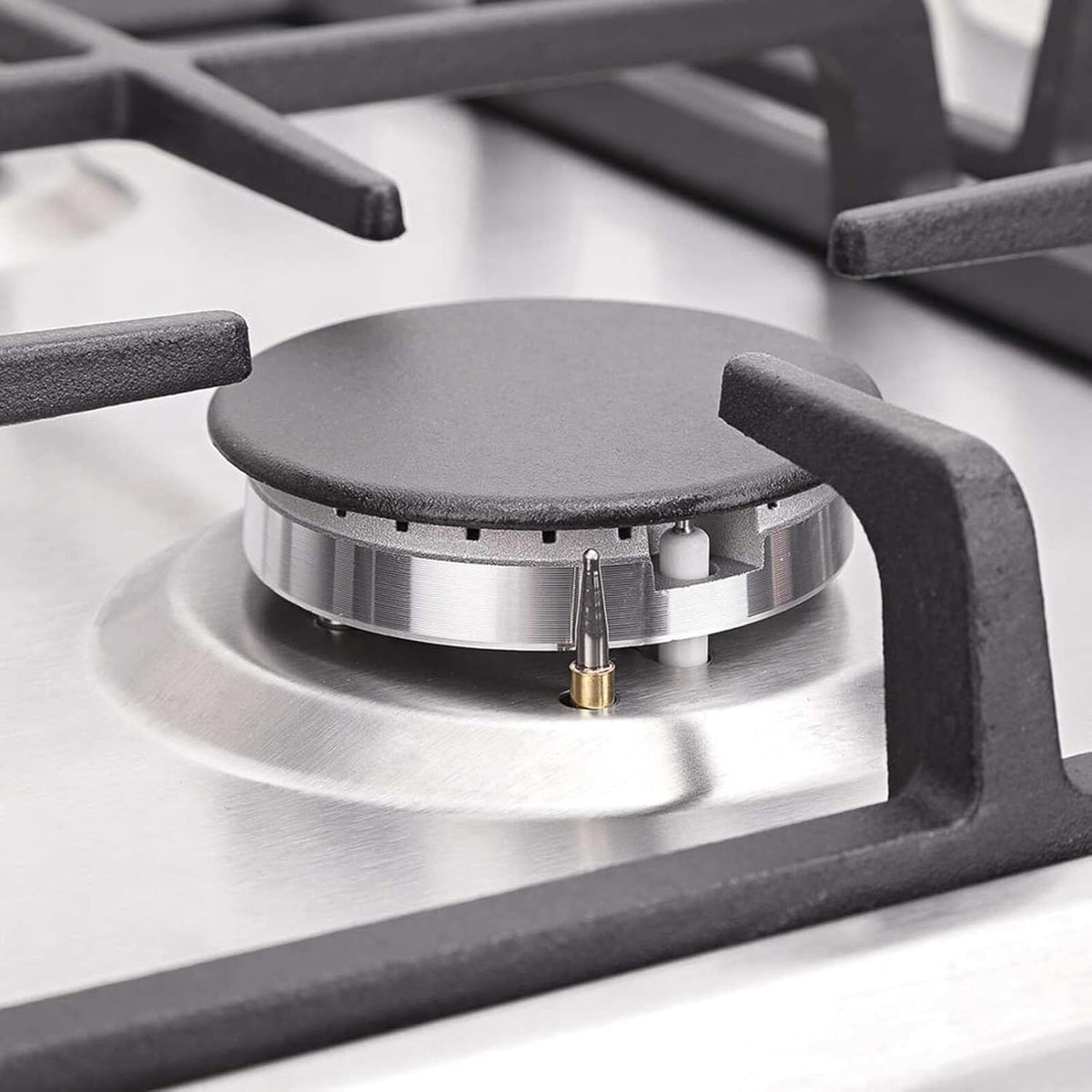 24 Inch Built-In 4 Burners Gas Cooktop, Stainless Steel V715