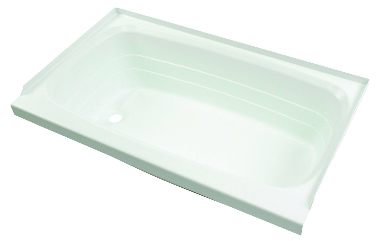 White RV Left Hand Tub A120225