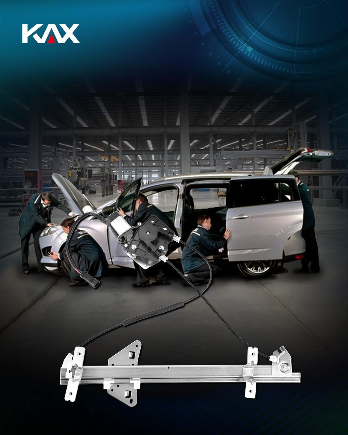 Power Window Regulator and Motor Assembly Front Left Driver Side Pack of 2 D516390