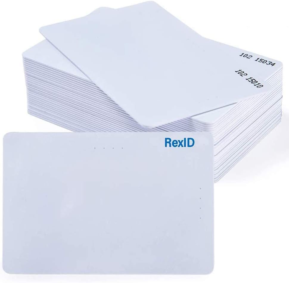 10 Pack PVC ISO Proximity Card for Access Control System G489932