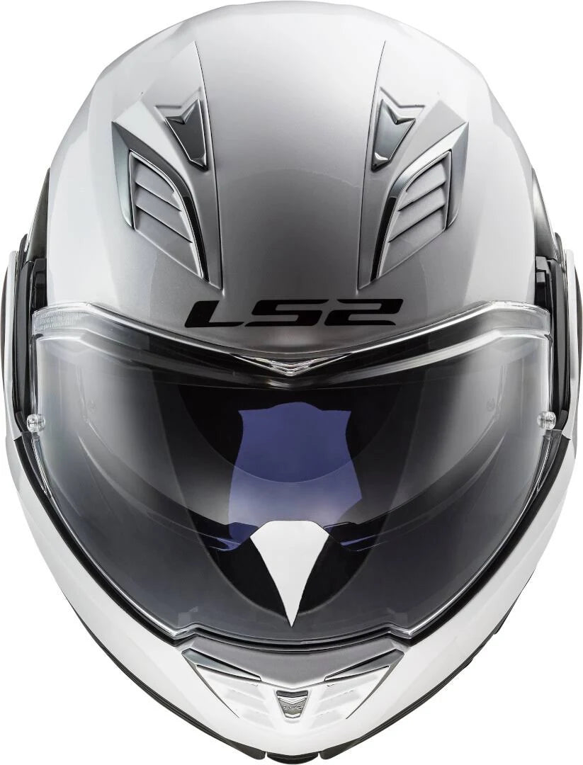 White Solid Motorcycle Helmet V4289