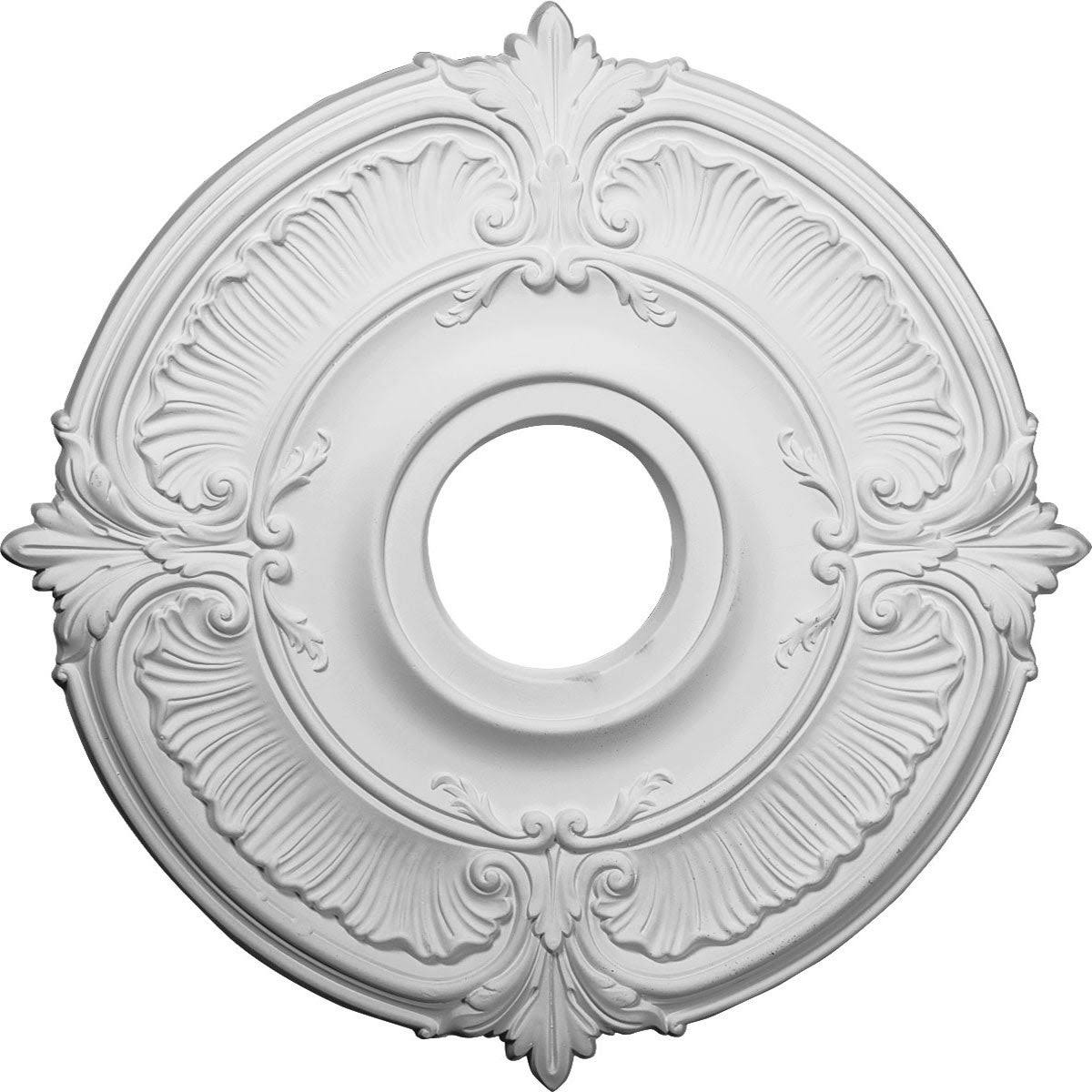 18x22OD x 4x22ID x 5/8x22P Hand-Painted Ceiling Medallion R918328