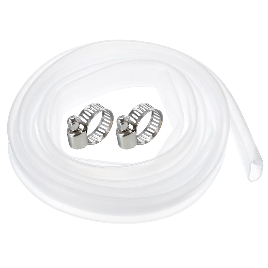 Clear Silicone Rubber Tubing 10ft with Clamp Q608