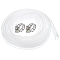 Clear Silicone Rubber Tubing 10ft with Clamp Q608