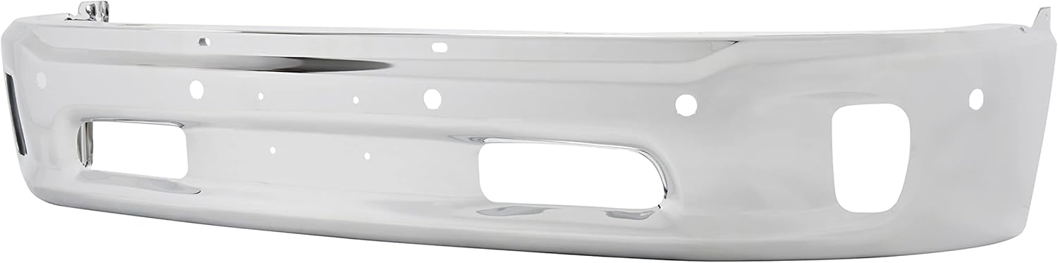 Chrome Steel Front Bumper Face Bar for 2014-2018 RAM 1500 Pickup W47443