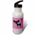 21 oz Black Cat Sports Water Bottle W6033
