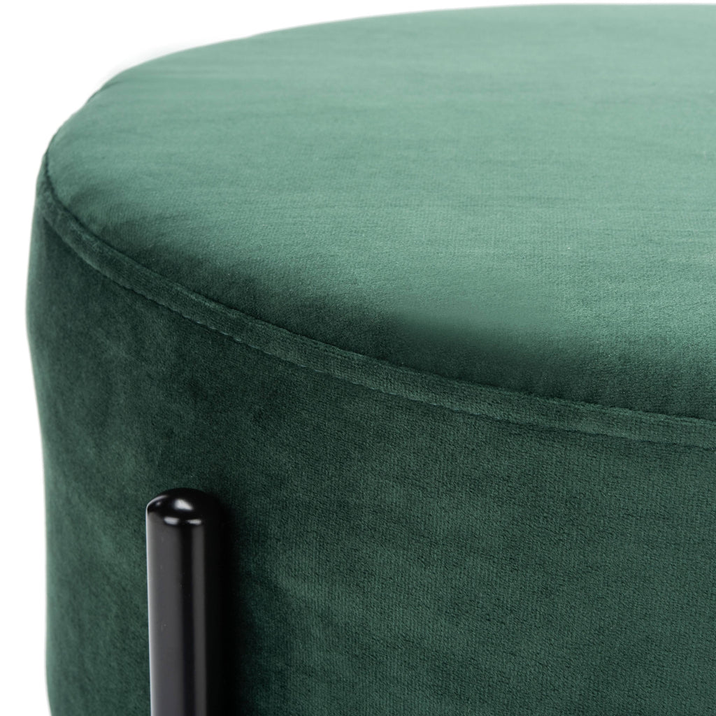 Round Ottoman Grey / Black R292813