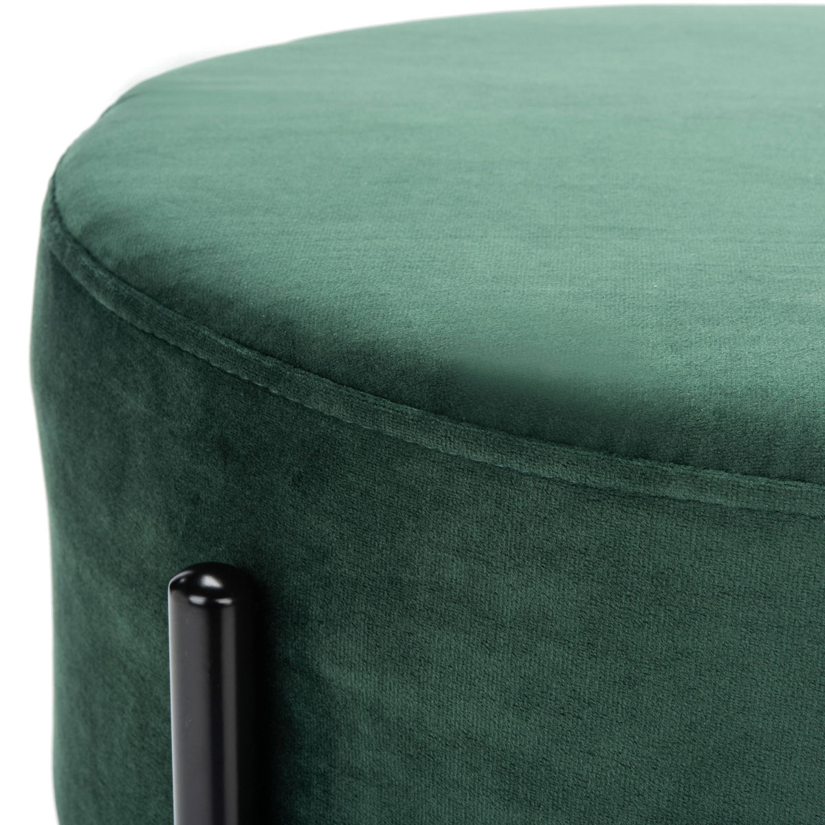 Round Ottoman Grey / Black R292813