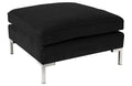 Gray Velvet Ottoman P5480