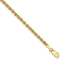 14kt Yellow Gold Rope Chain Bracelet 7 inch C74577