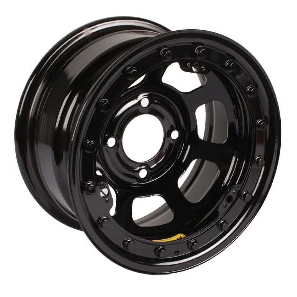 15X8 D-Hole 4x100 mm 3 In BS Black Beadlock Wheel L810