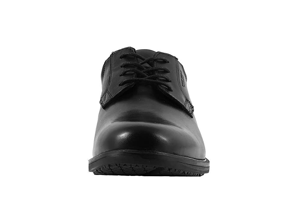 Black Plain Toe Derby Shoes Q48781
