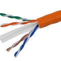 Orange 1000 ft. 24AWG Cat 6 UTP Stranded Ethernet Bare Copper Cable N9469