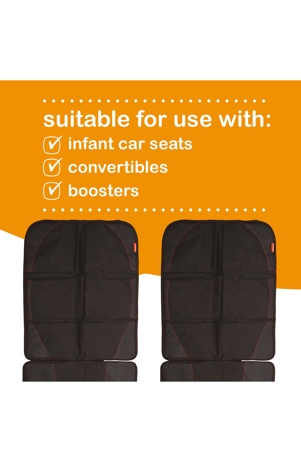 Black Car Seat Protector (2 Pack) Y336