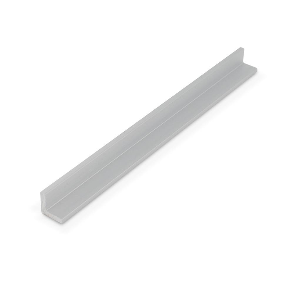 Satin Finish Aluminum Angle Moulding, 1/2 inch x 1/2 inch x 1/8 inch, 48 inch Lengths, Pack of 3 S3939