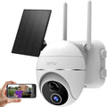 Solar Security Camera Outdoor Wireless WiFi 360° Rechargeable Solar Powered 1080P Night Vision PIR Motion Detection 2 Way Audio IP66 A21207