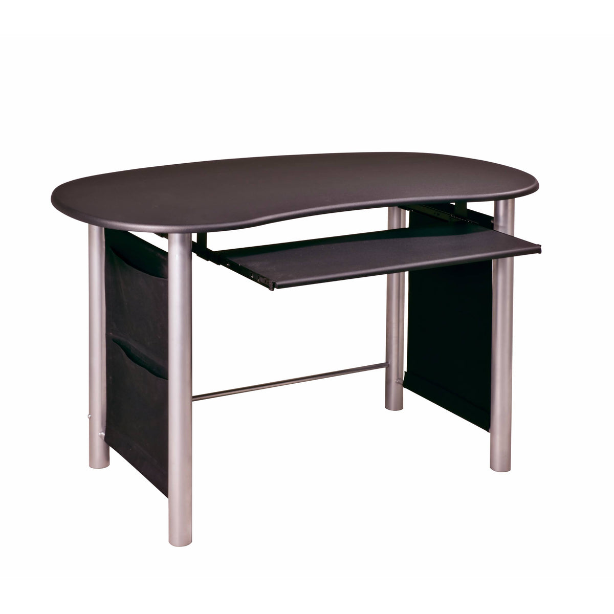 Black Silver Computer Desk G194972