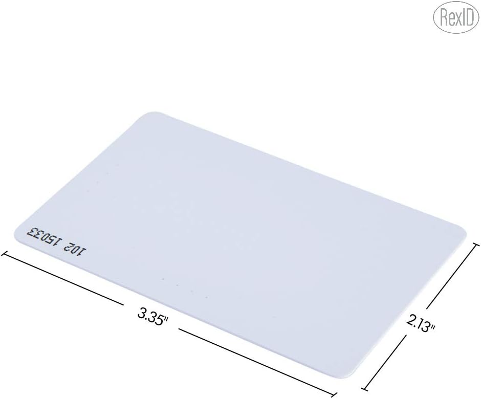 10 Pack PVC ISO Proximity Card for Access Control System G489932